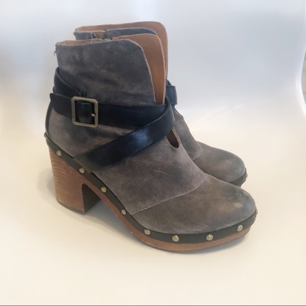 Kork-Ease suede platform bootie 6.5